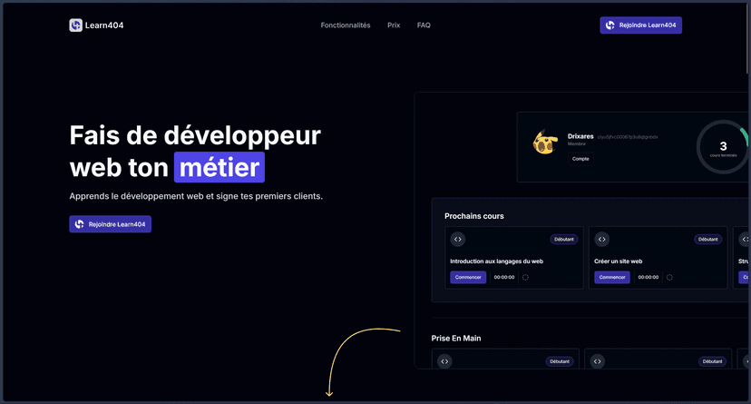 Learn404 preview