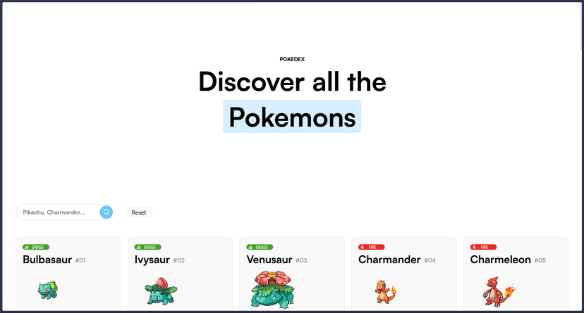 Pokedex preview
